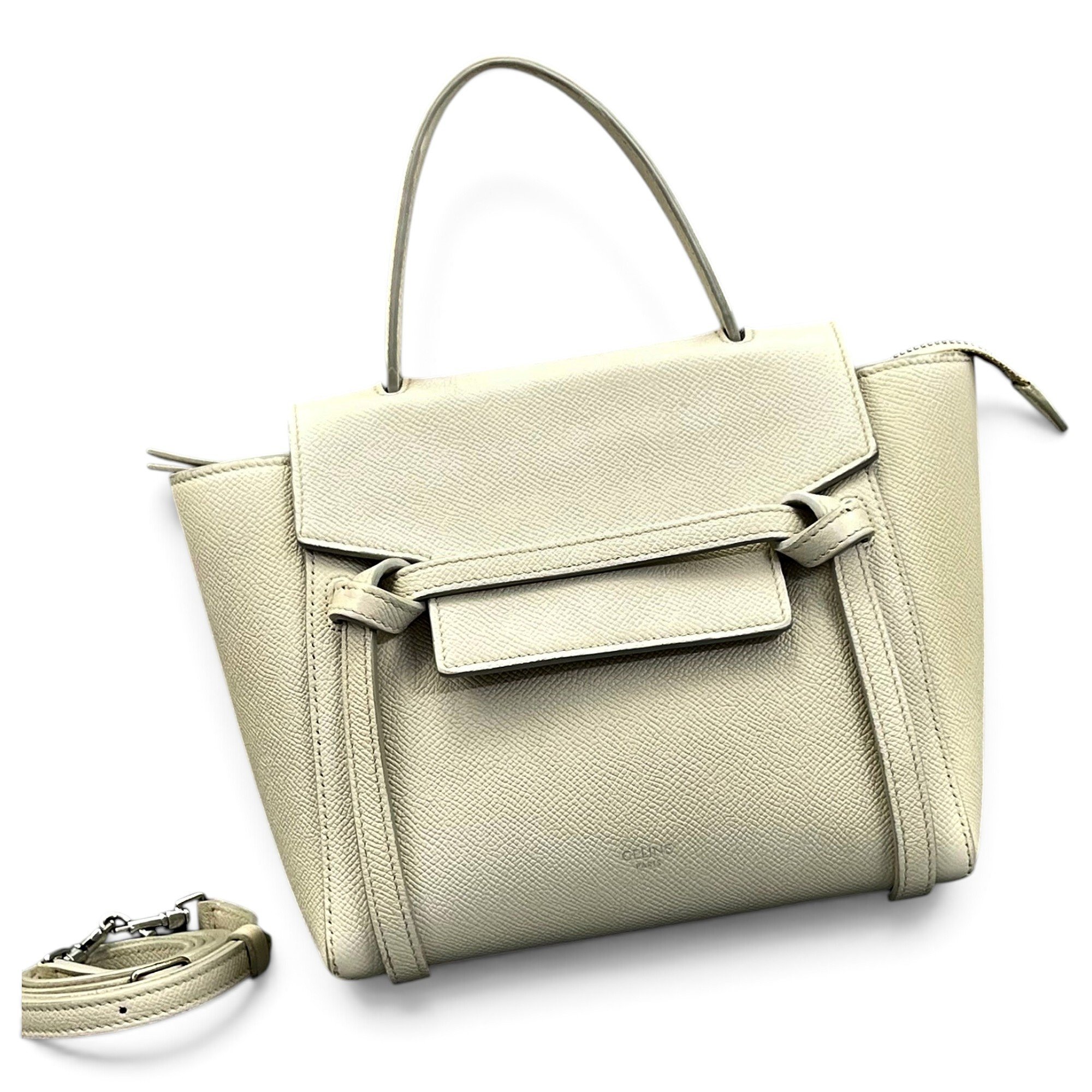 Belt leather handbag