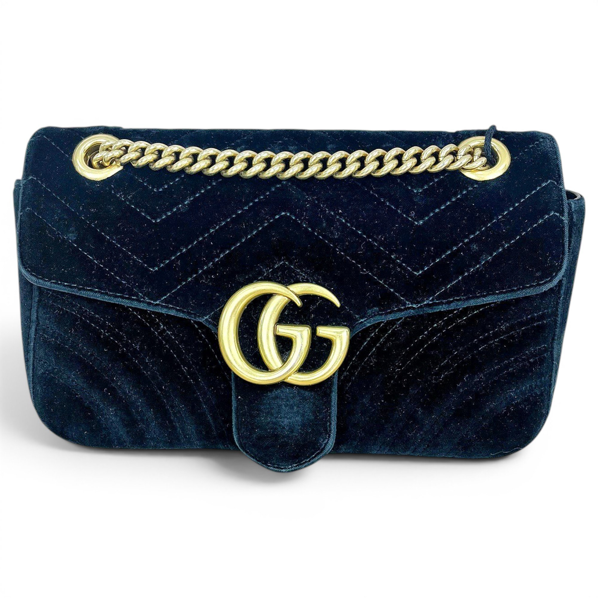 GG Marmont Flap velvet crossbody bag