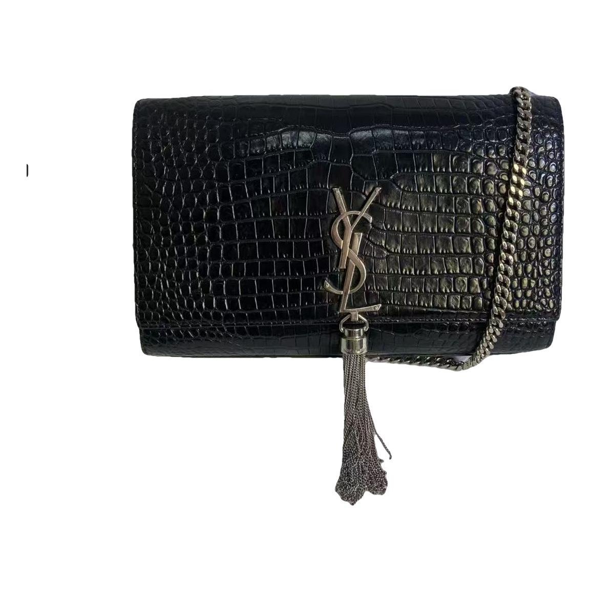 Pompom Kate leather handbag