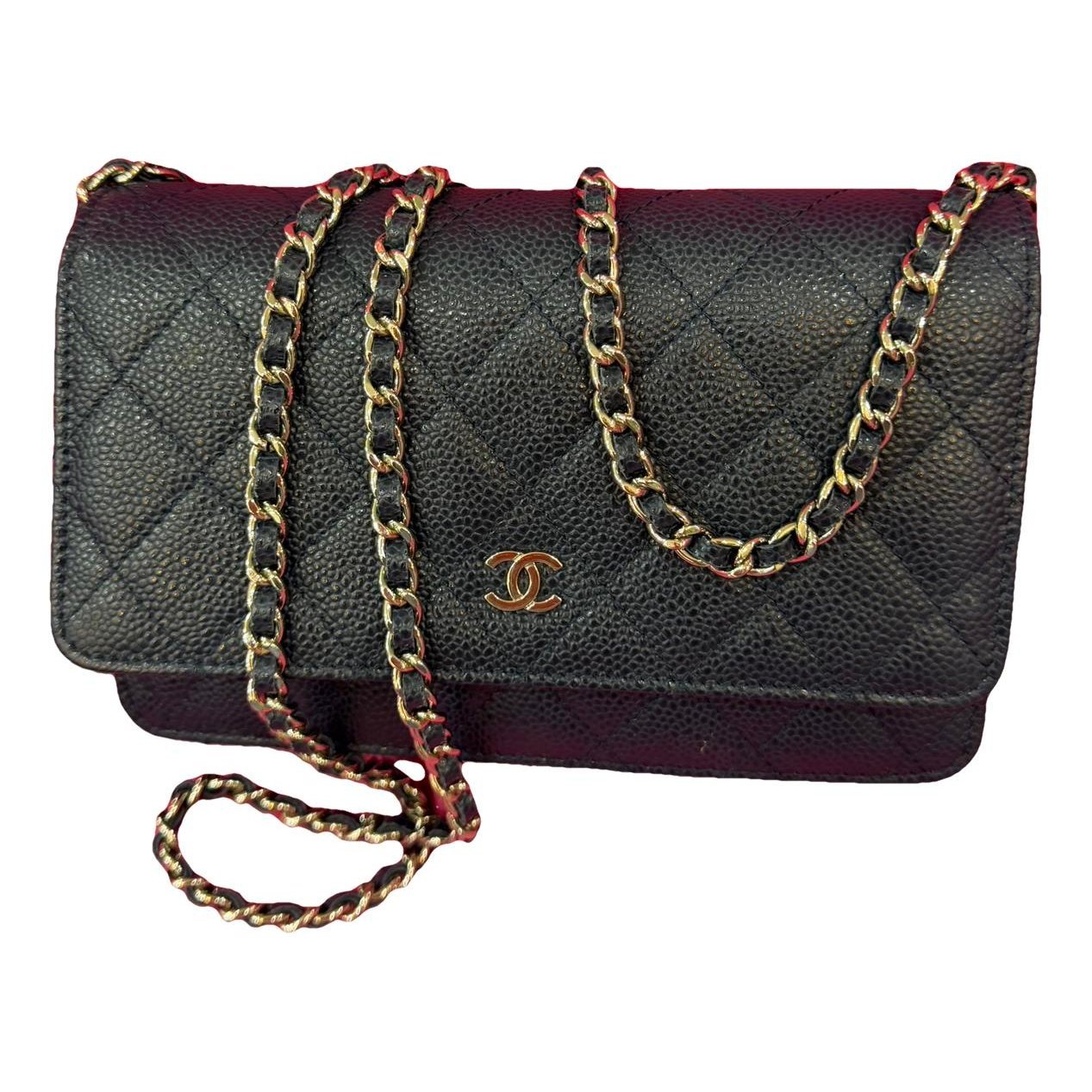 Trendy CC Wallet on Chain leather crossbody bag