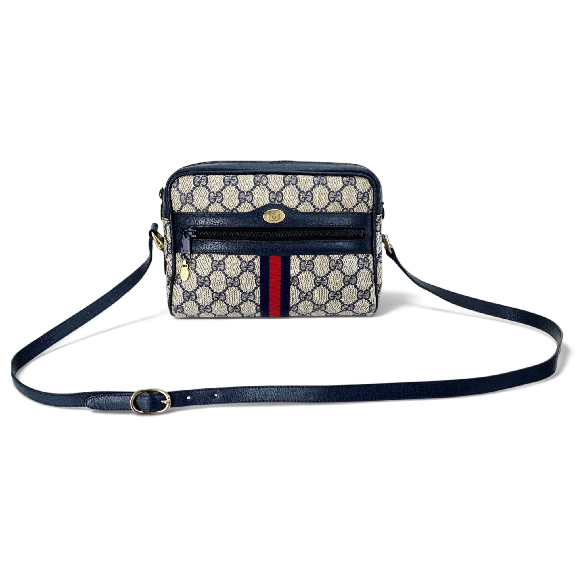 Ophidia Zip leather crossbody bag