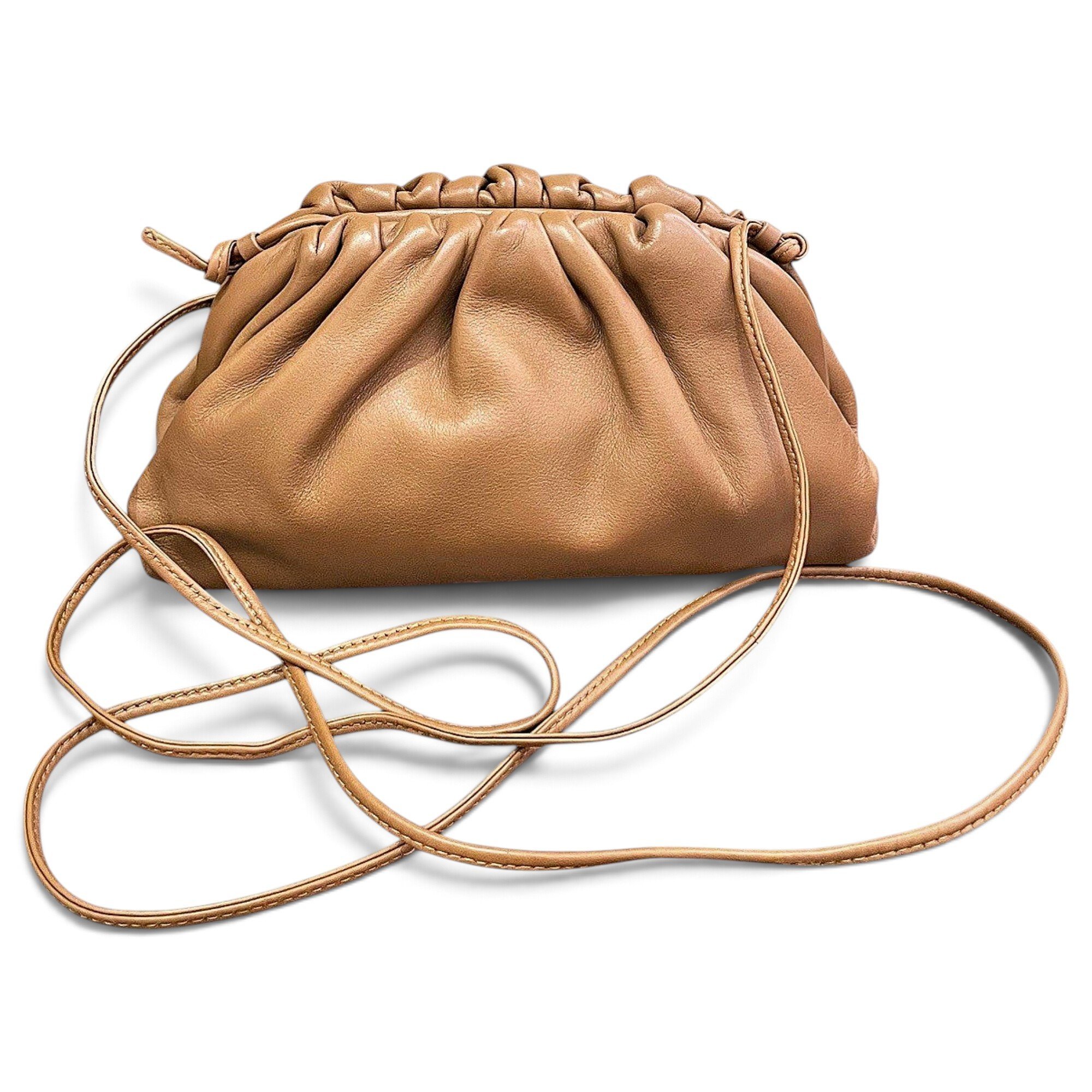 Pouch leather crossbody bag