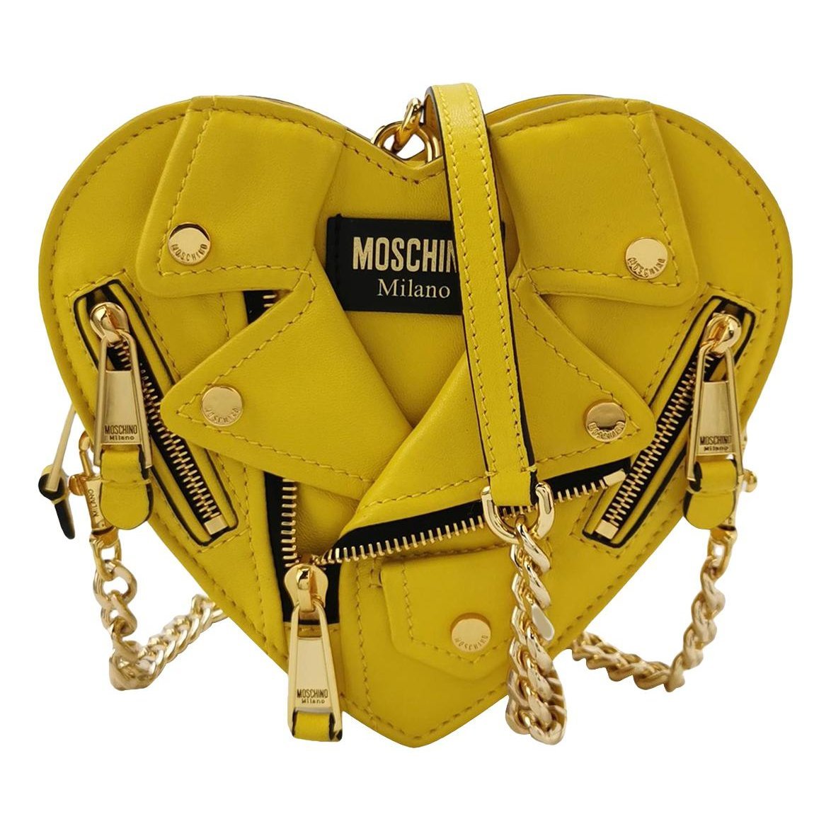 Moschino Biker leather handbag