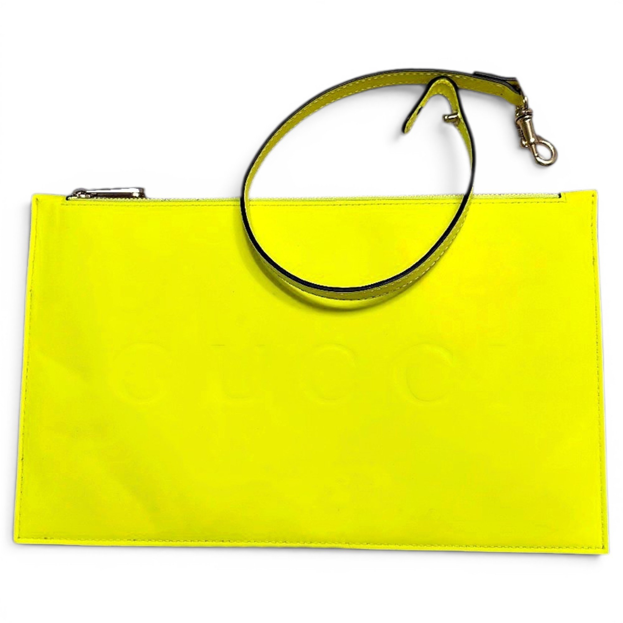Leather clutch bag