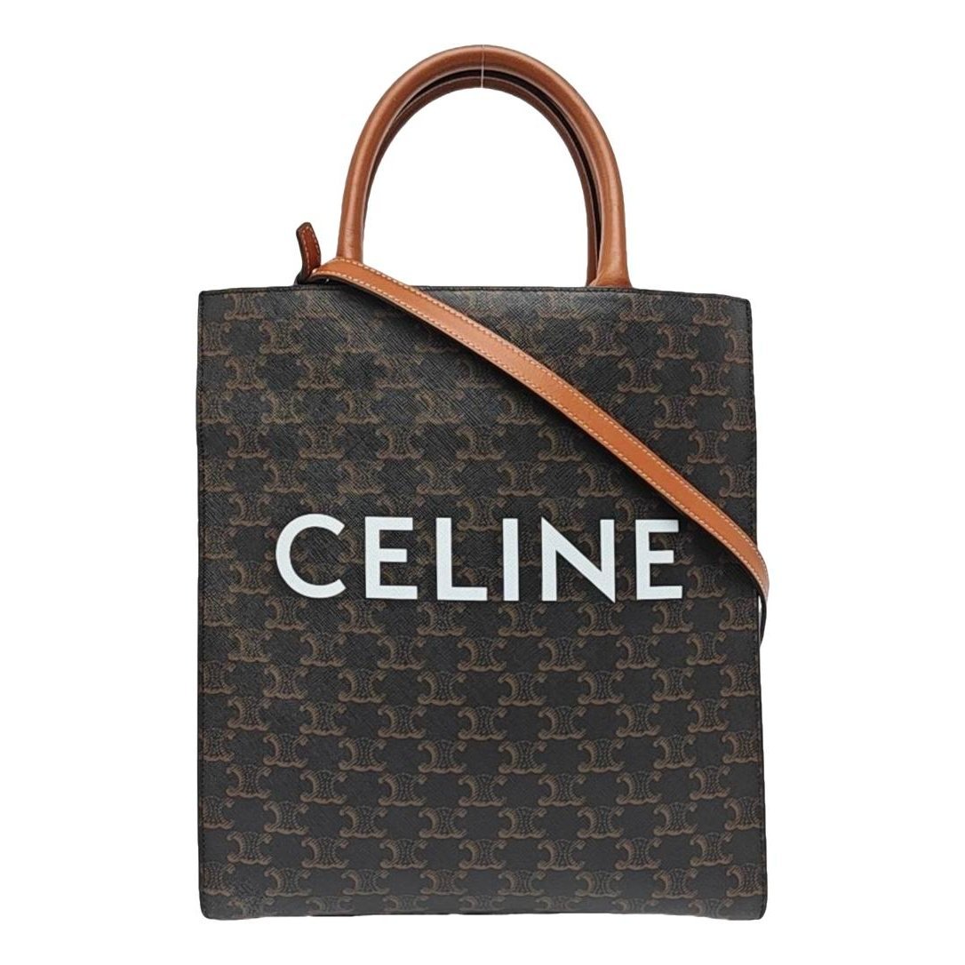 Triomphe vinyl handbag
