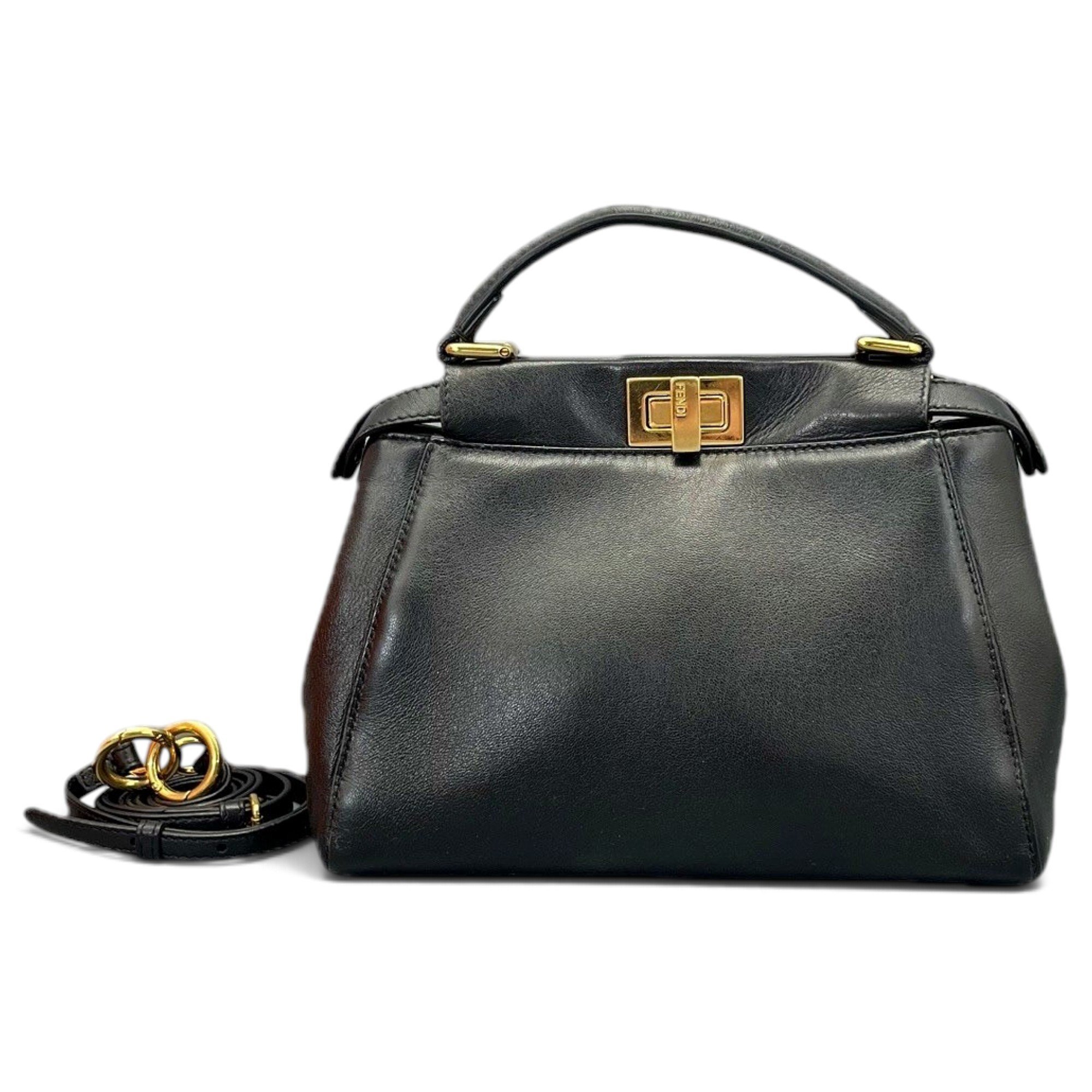 Peekaboo leather handbag