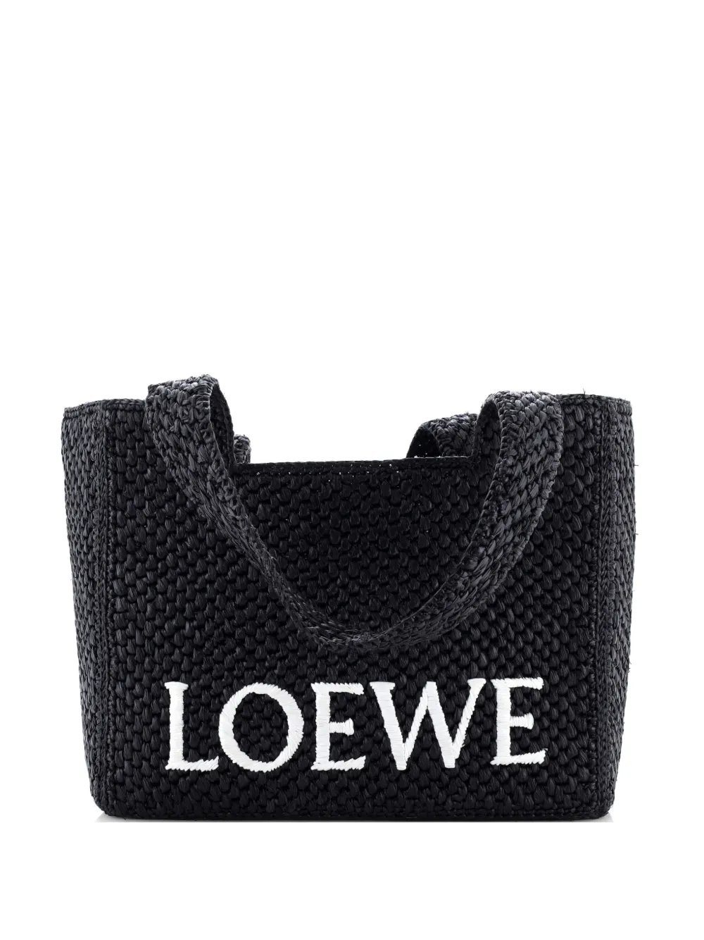 Paula's Ibiza Logo Raffia Large tote bag