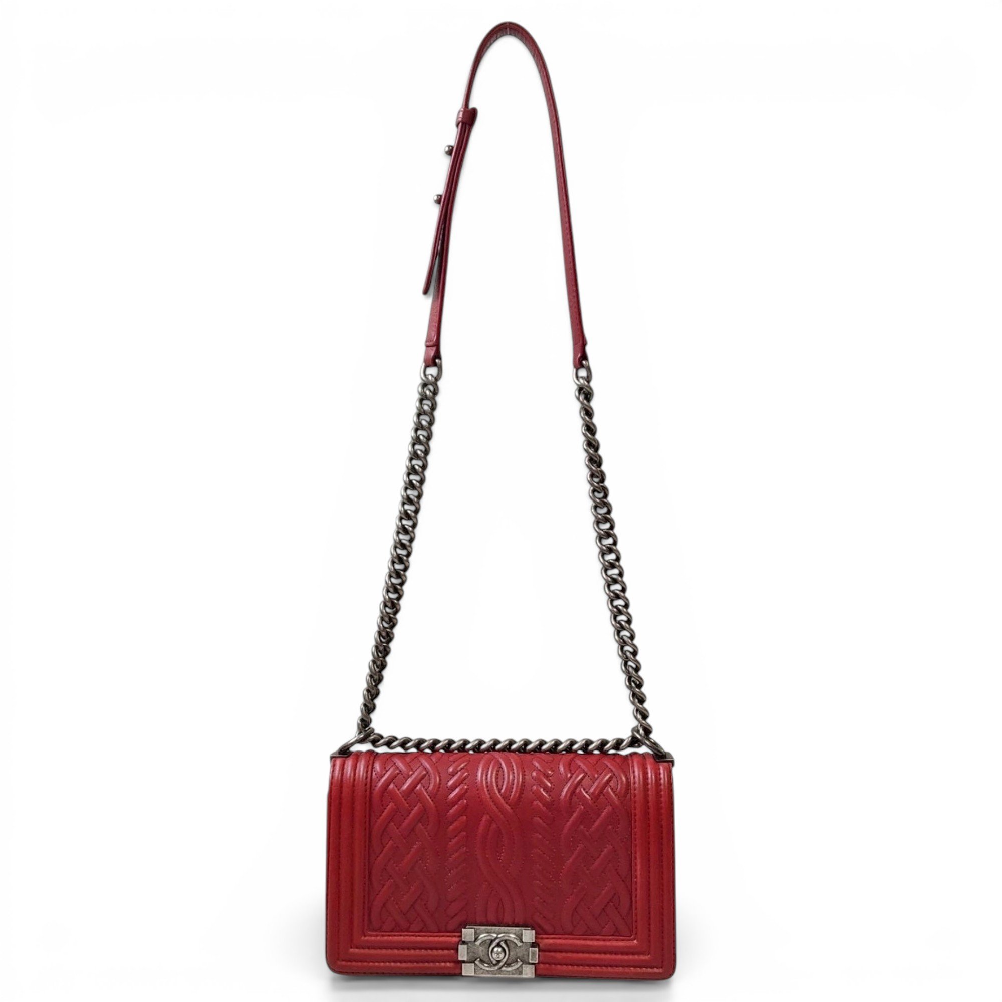 Boy leather crossbody bag