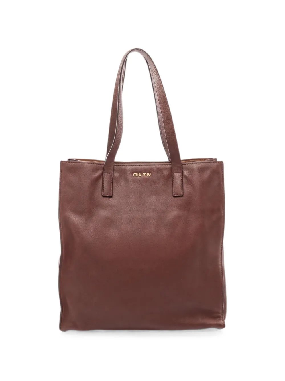Miu Miu 2000s leather tote bag