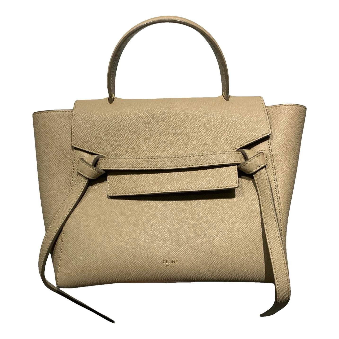 Belt leather handbag