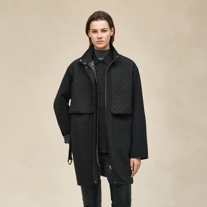 Gris Obscur "Chaine d'Ancre" Coat