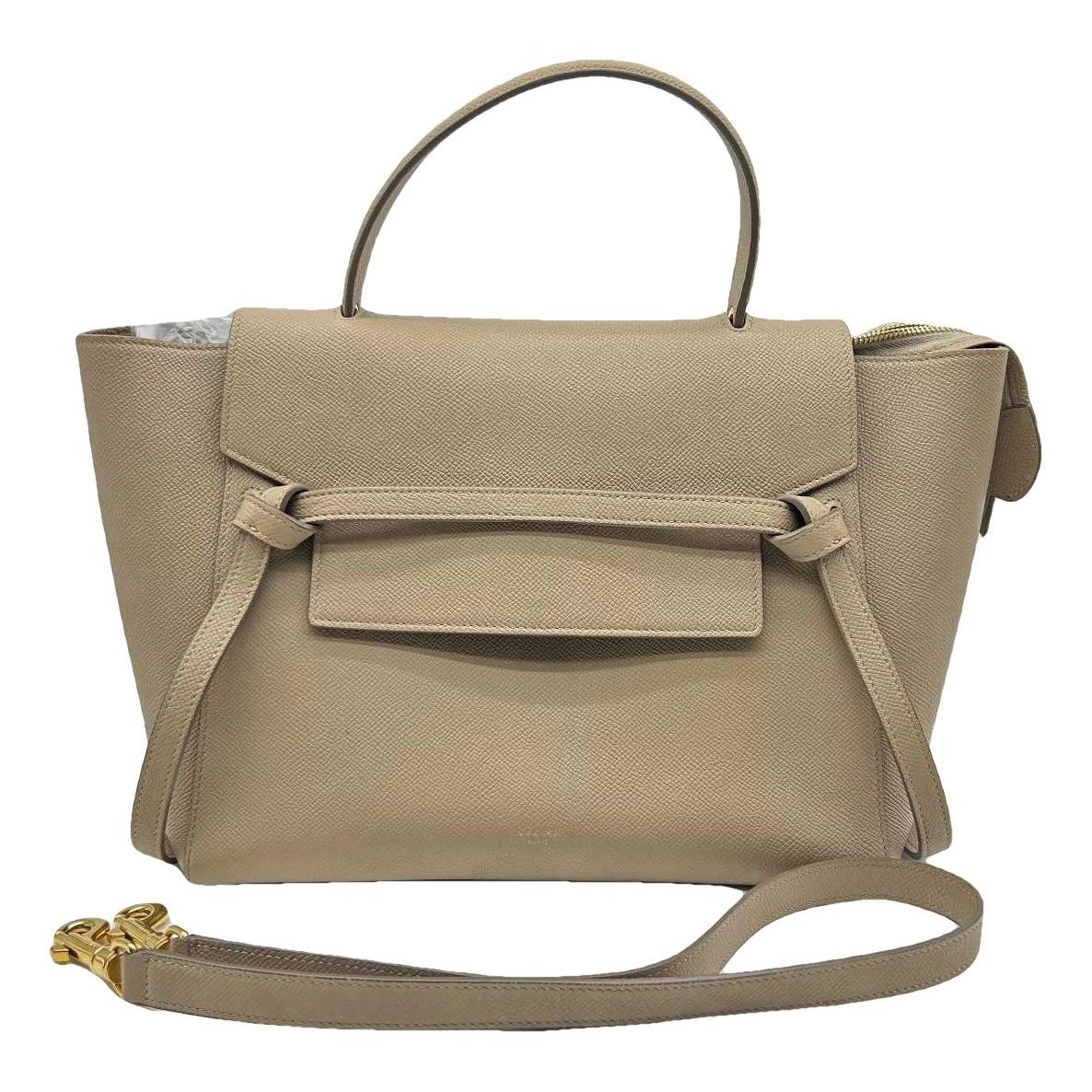 Belt leather handbag