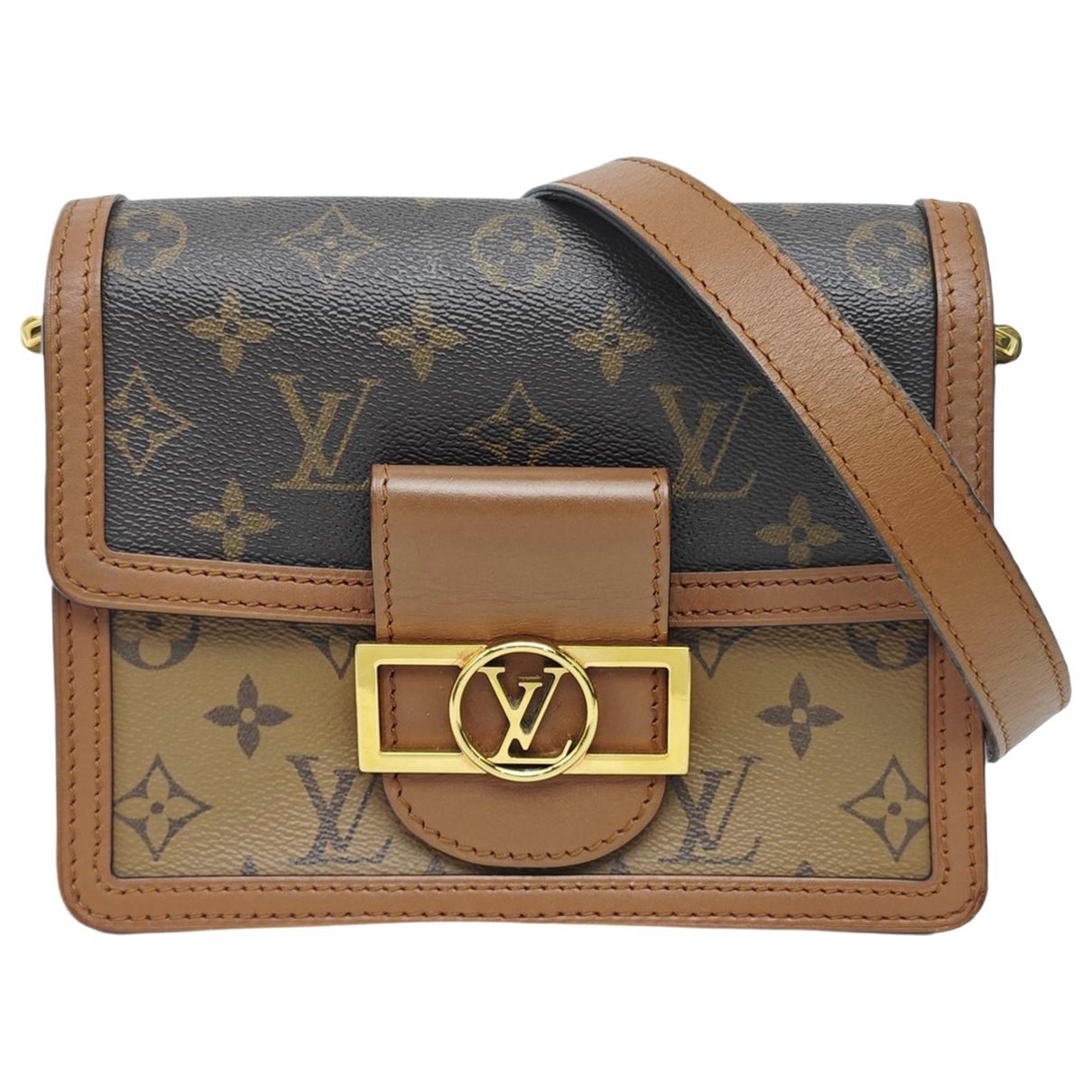 Dauphine leather handbag