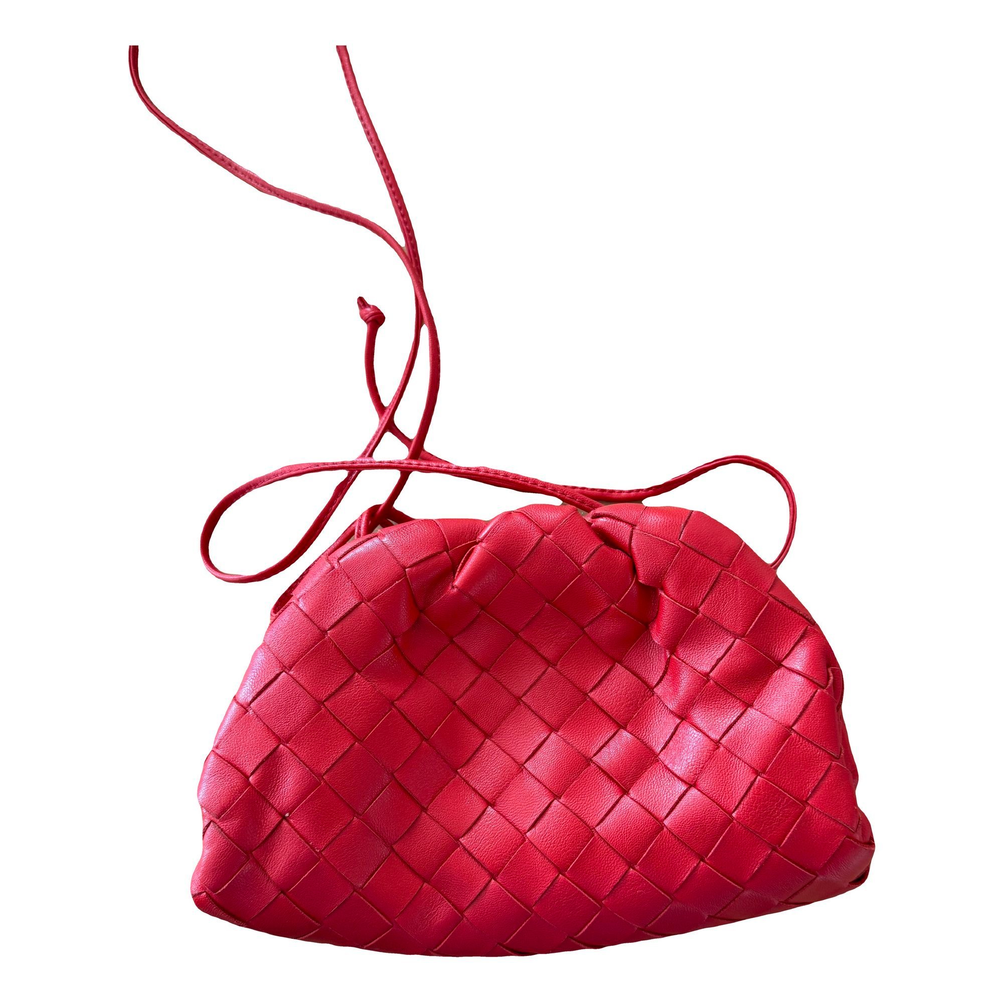 Pouch leather clutch bag
