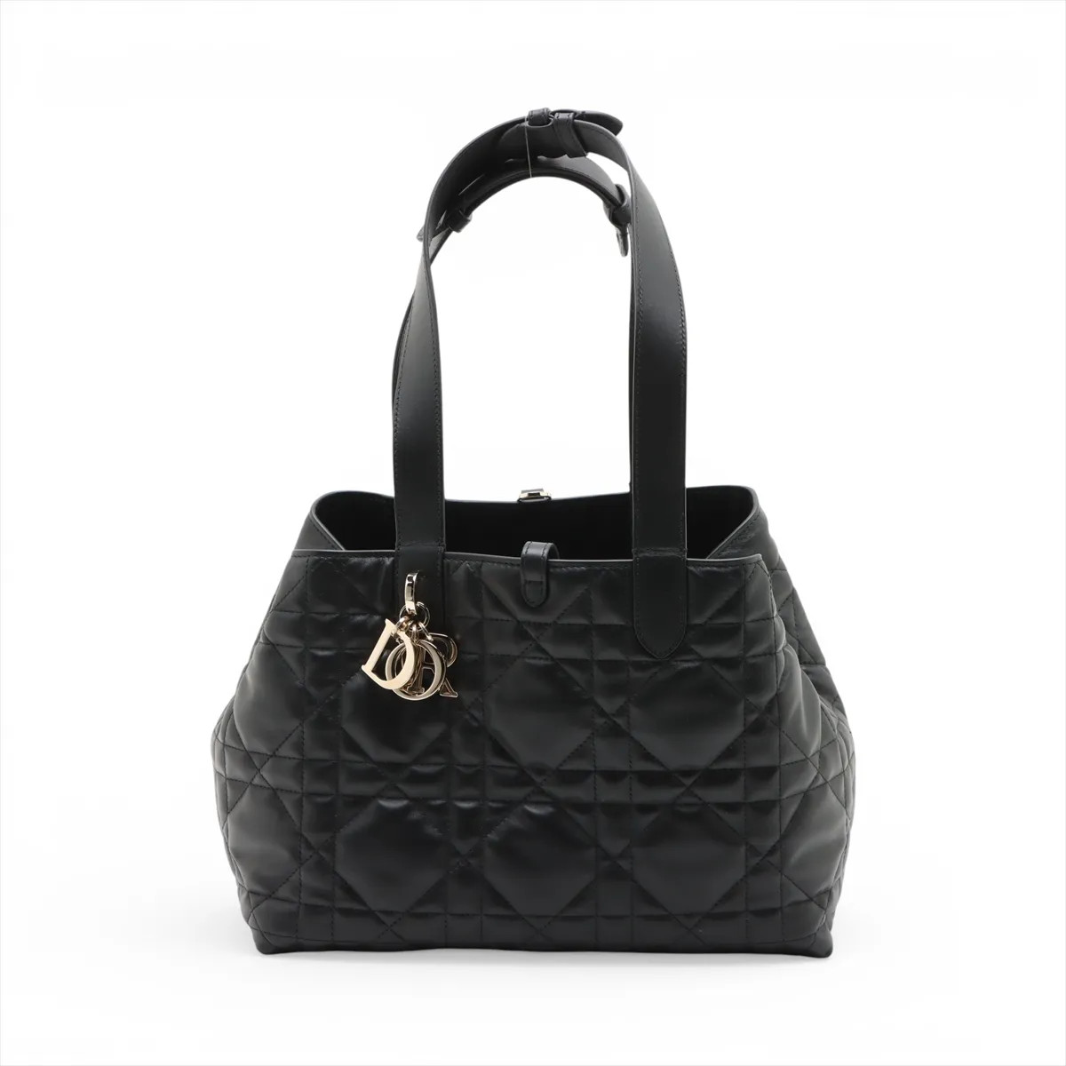 Christian Dior Macrocanage Toujour Leather Hand bag Black
