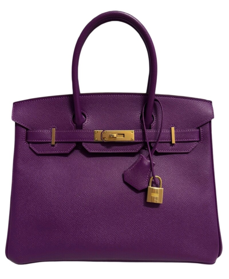 Hermes Anemone Epsom Birkin 30 Gold Hardware, 2014