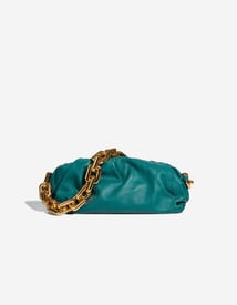 
		Chain Pouch Medium Lamb Petrol Blue    