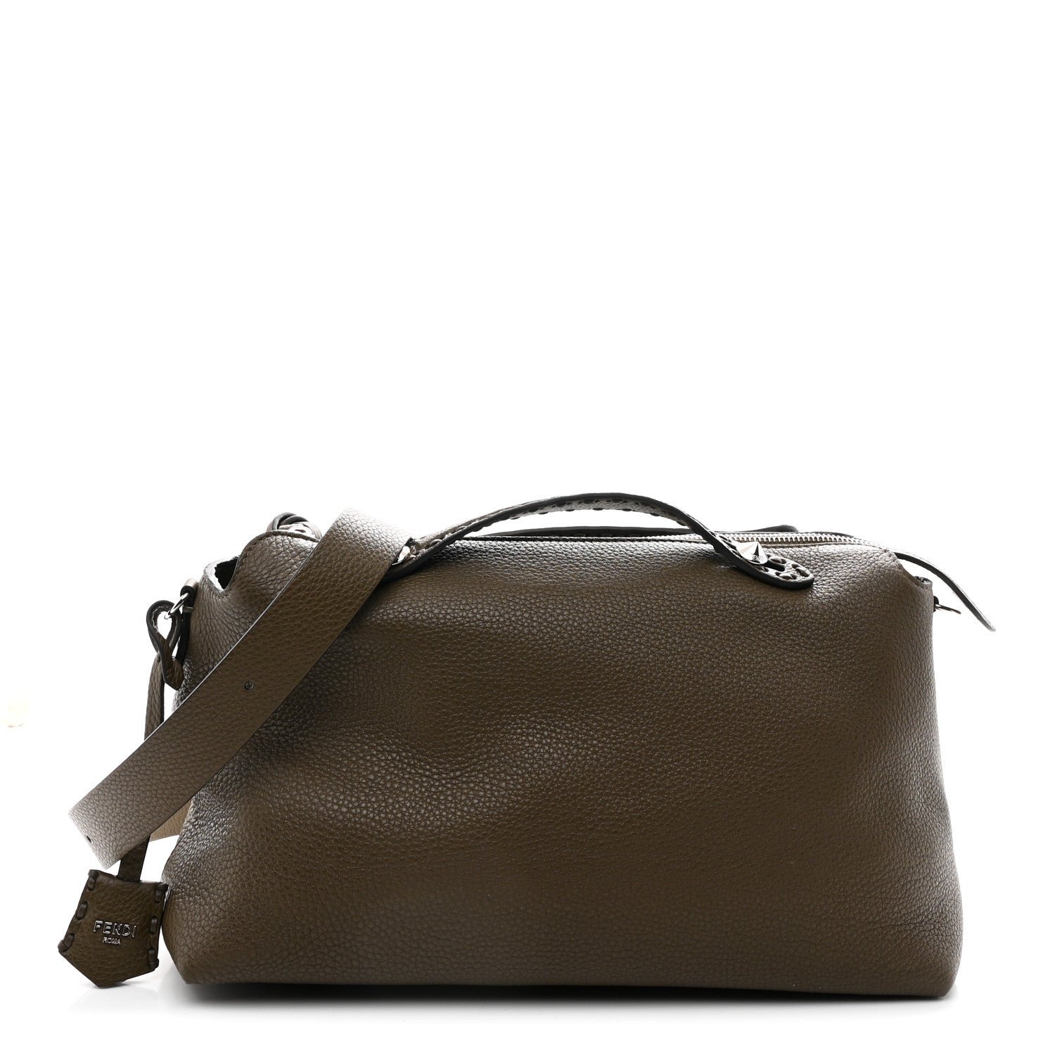 Fendi Fendi Cuoio Romano Selleria Large By The Way Boston Bag Wood
