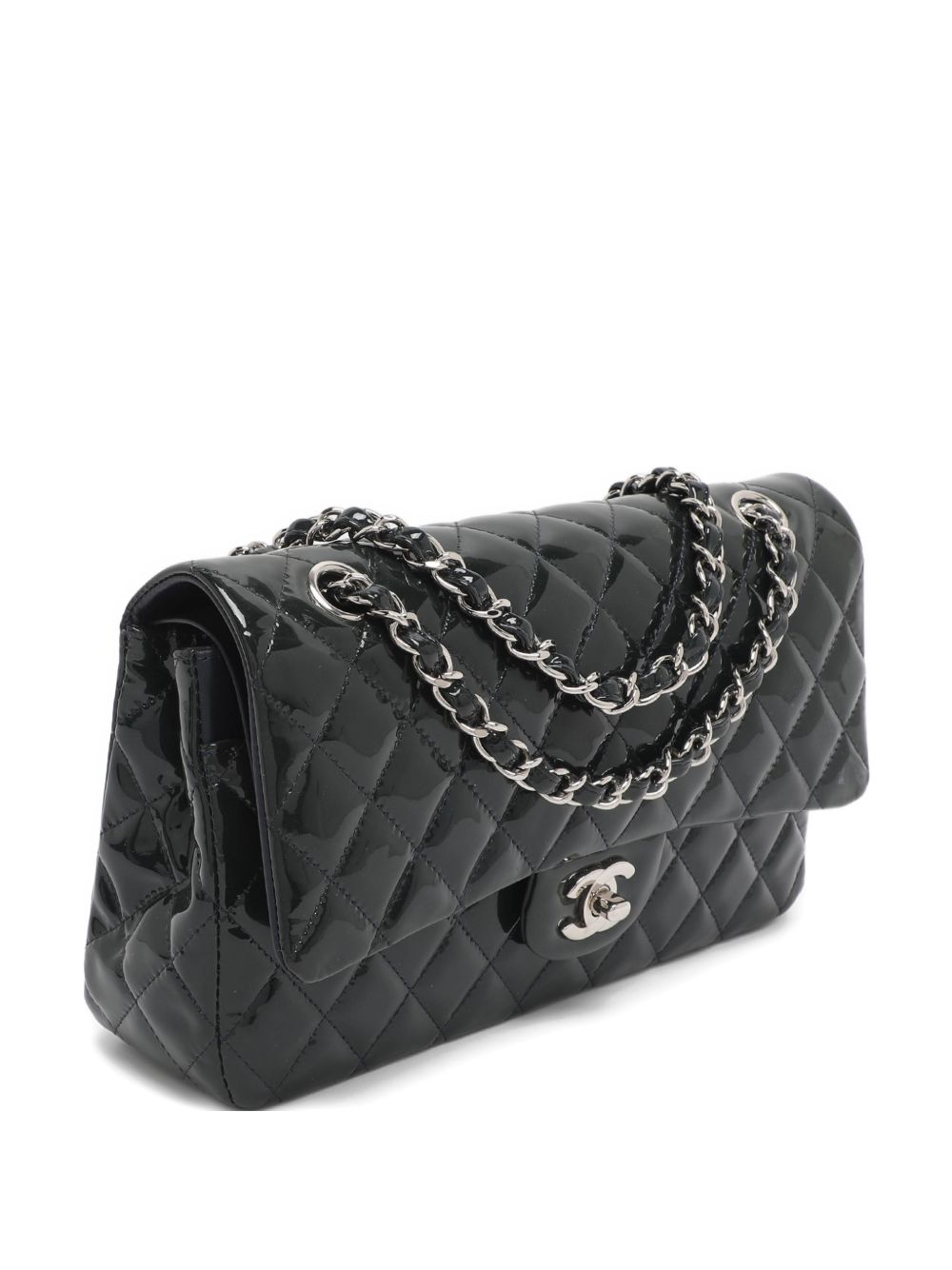 quilted double-flap shoulder bag