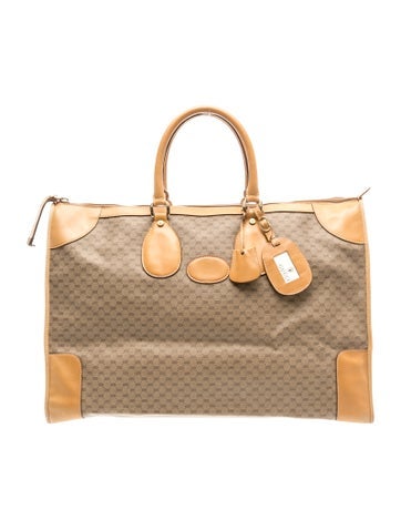 Micro GG Monogram Weekender Bag Vintage