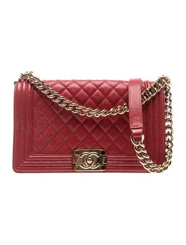 Chanel 2020 Medium Caviar Boy Bag