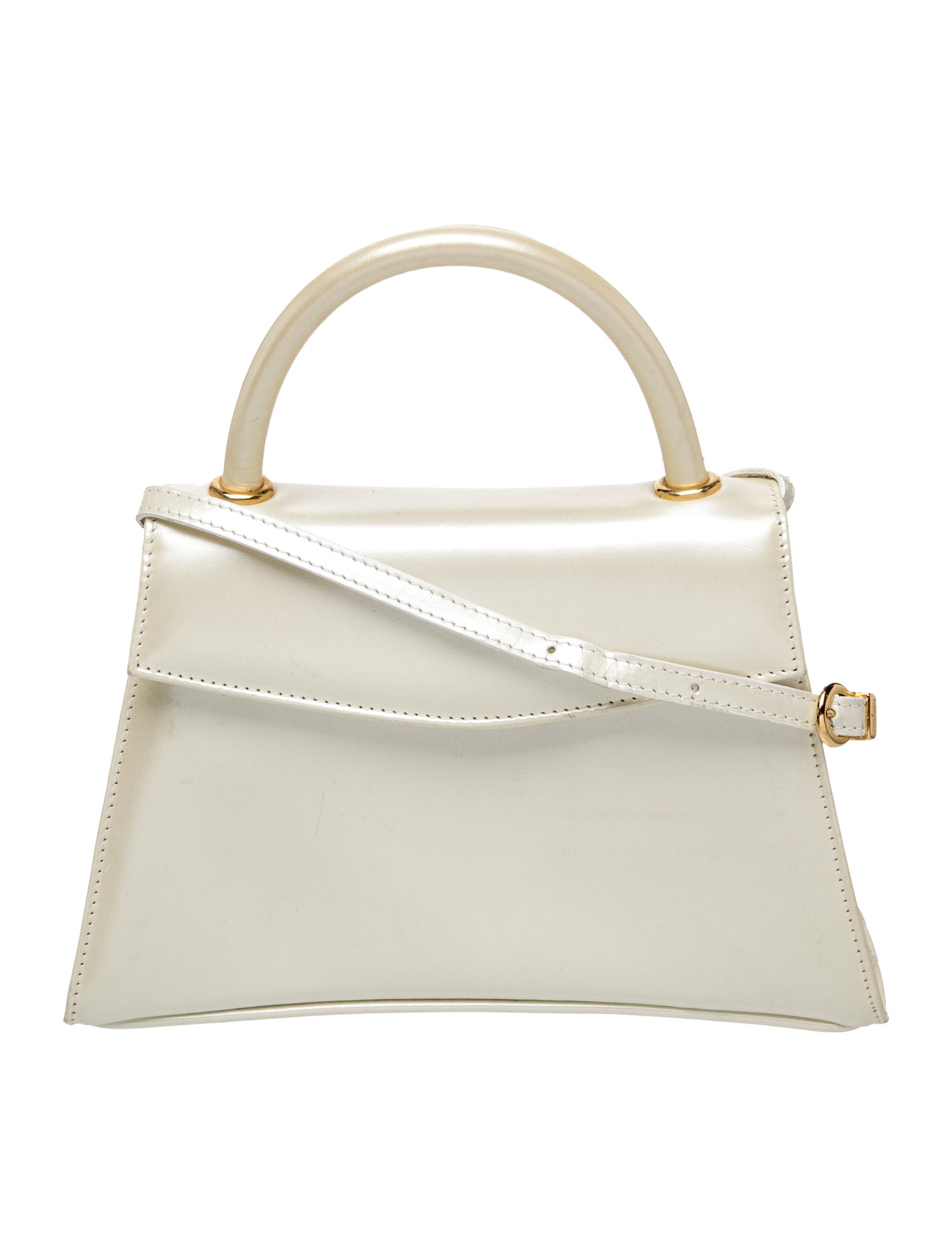 Patent Leather Top Handle Bag