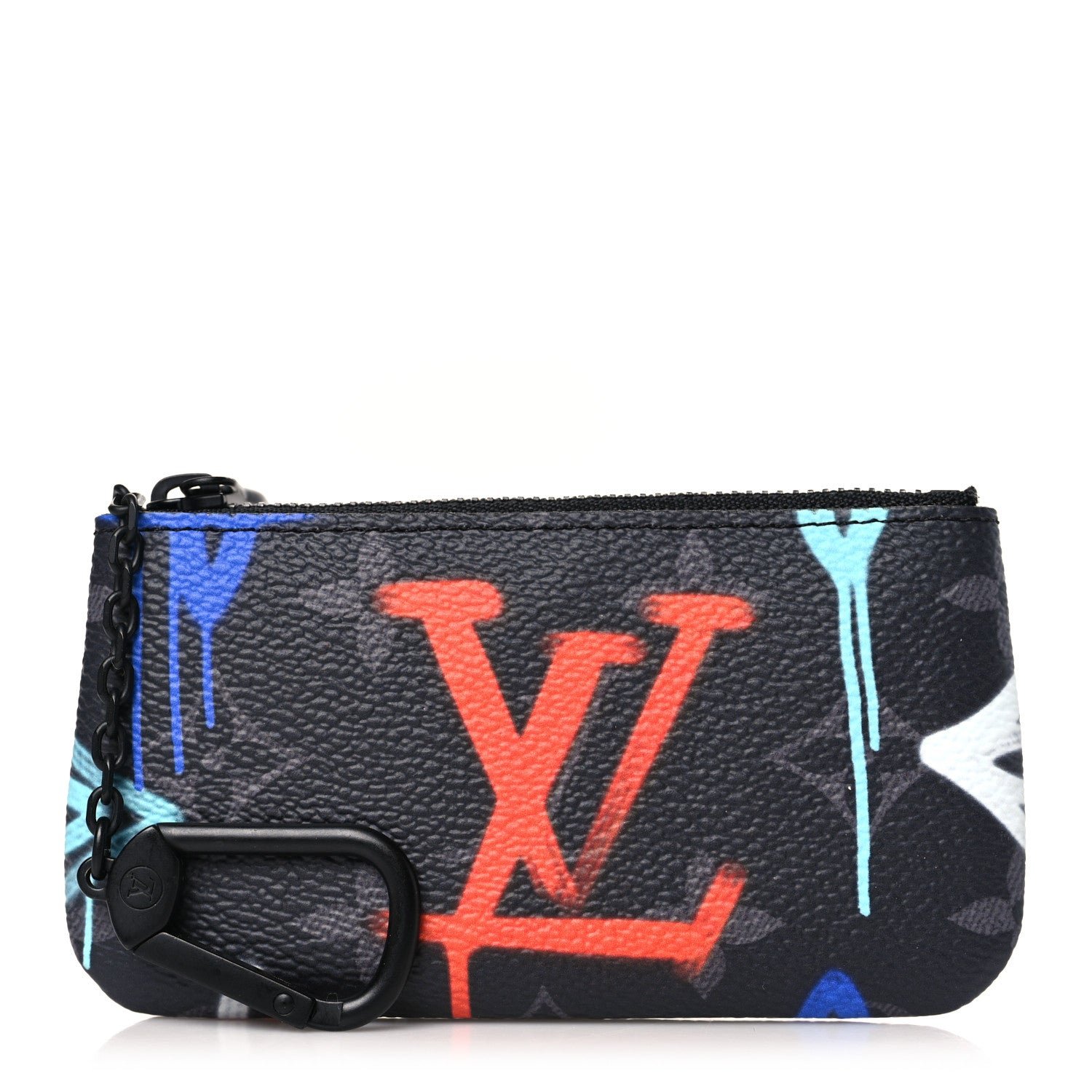 Louis Vuitton Monogram Eclipse LV Graffiti Key Pouch Multicolor