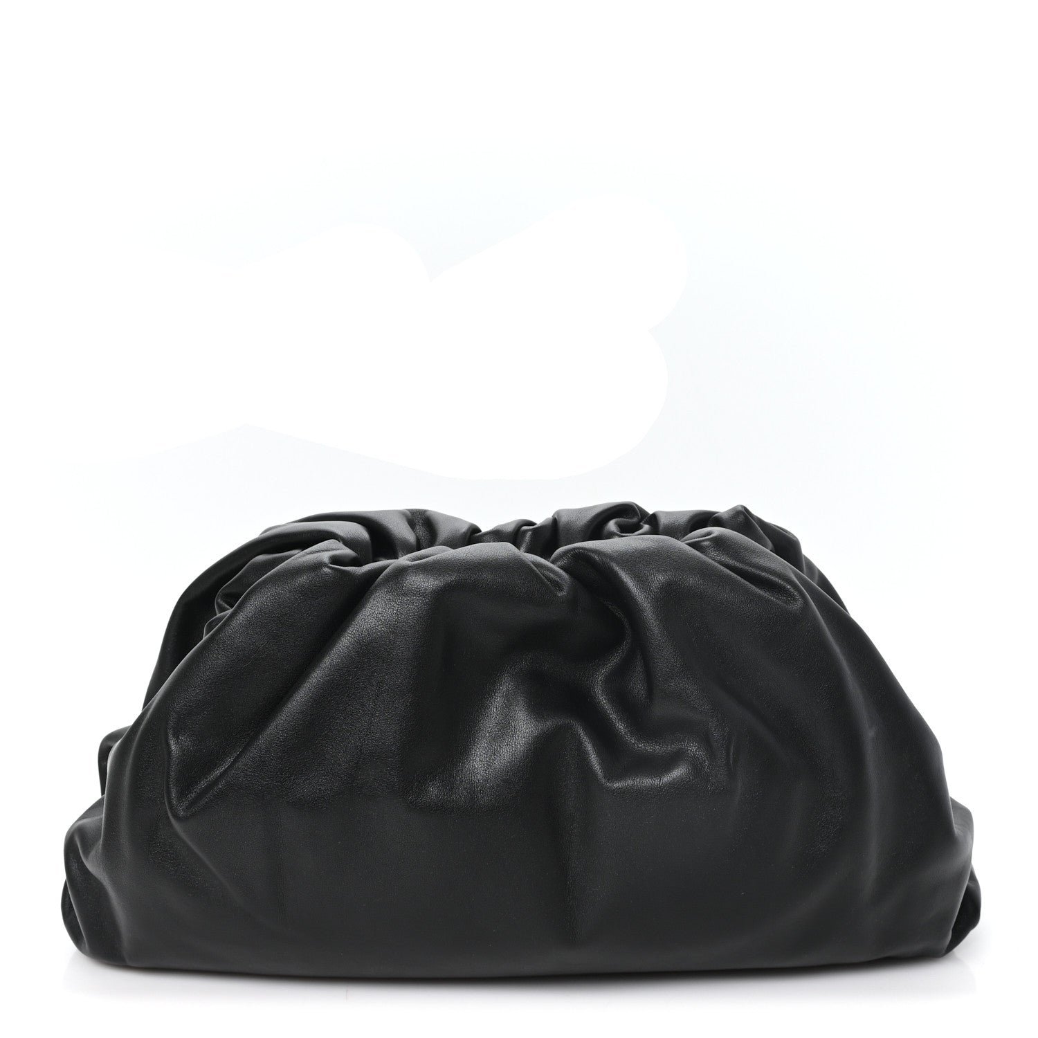 Bottega Veneta Smooth Butter Calf The Pouch Oversized Clutch Black