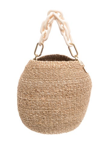 Straw Top Handle Bag