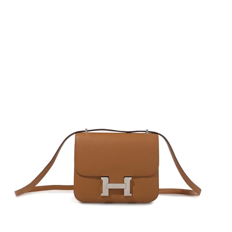 Hermes Gold Epsom Mini Constance 18 Palladium Hardware, 2020