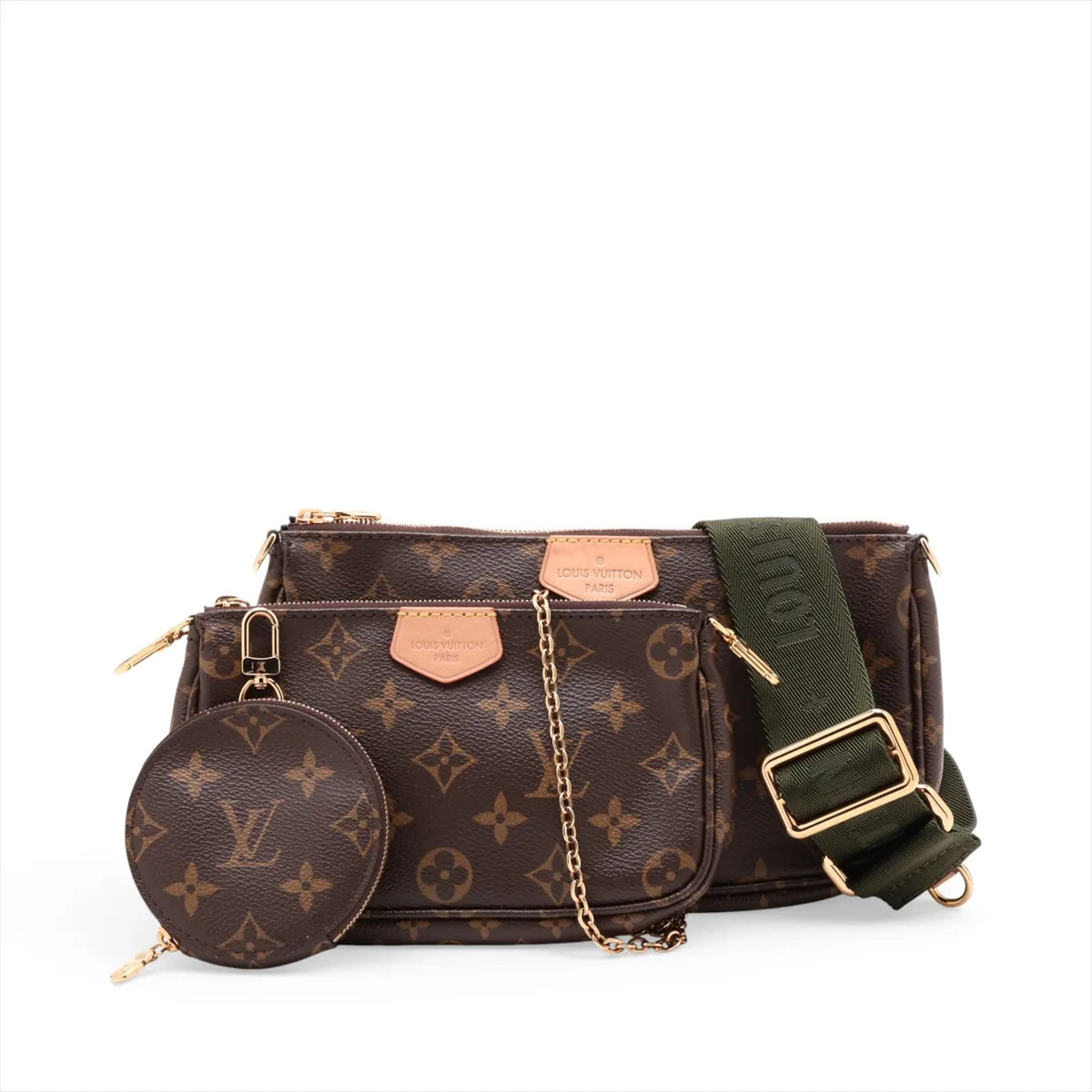 Louis Vuitton Monogram Multi Pochette Accessoires M44813 Brown There was an RFID