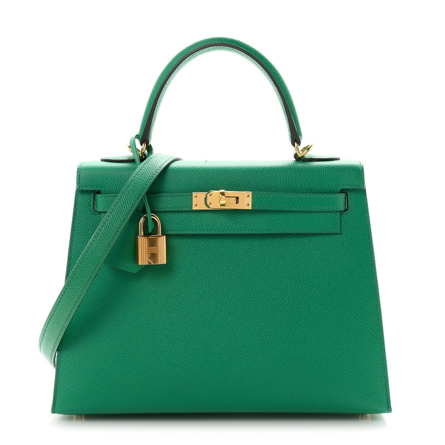 Hermes Hermes Epsom Kelly Sellier 25 Vert Jade