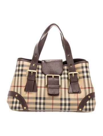 Haymarket Check Top Handle Bag