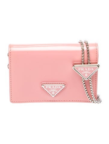 Enameled Metal Triangle Crossbody Bag