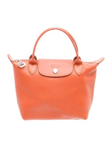 Longchamp Leather Top Handle Bag