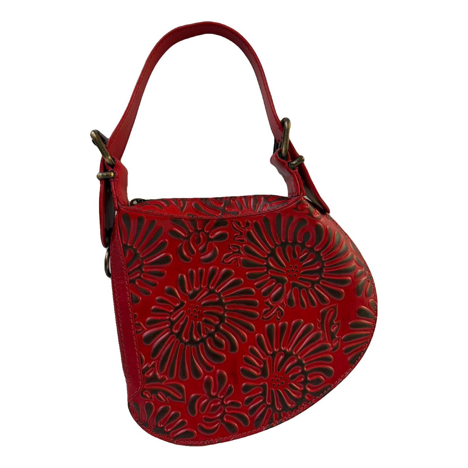 Oyster leather handbag