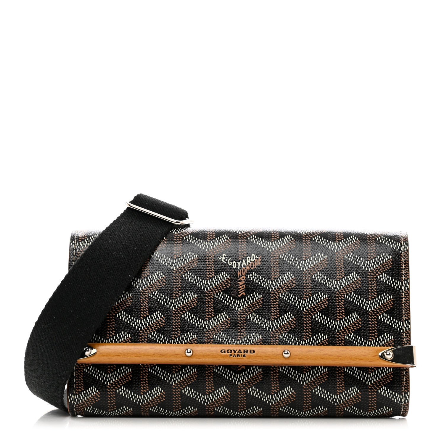 Goyard Goyardine Monte Carlo Mini Case Black Gold