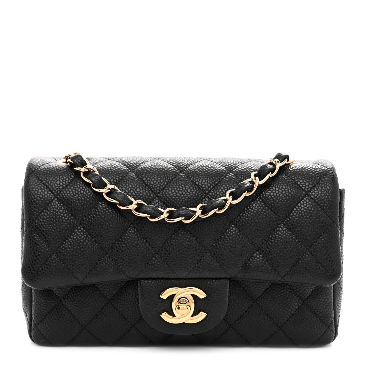 Chanel Caviar Quilted Mini Rectangular Flap Black