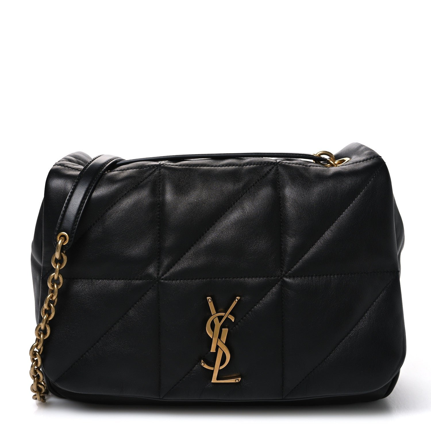 Saint Laurent Lambskin Matelasse Monogram Medium Jamie 4.3 Black