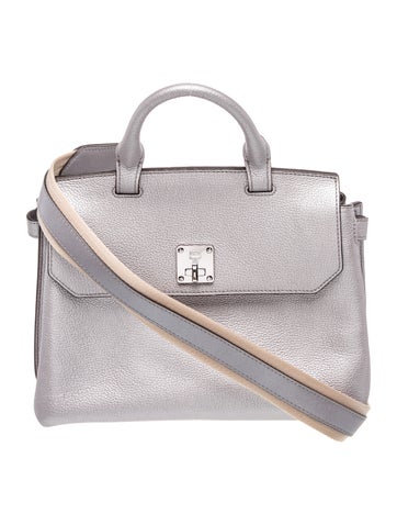 Leather Top Handle Bag