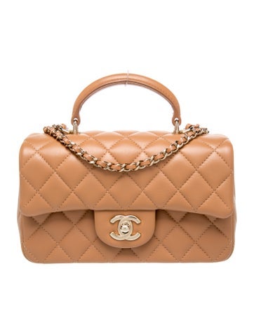 Rectangular Mini Classic Top Handle Flap Bag