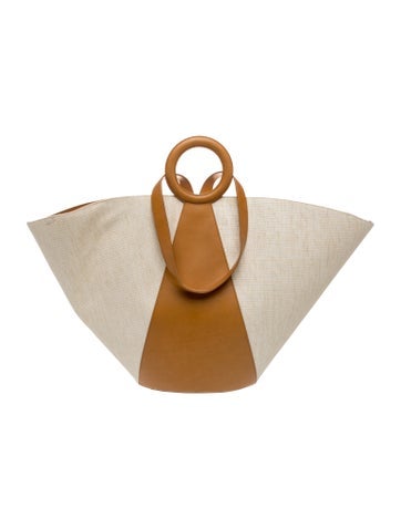 Cult Gaia Straw Top Handle Bag