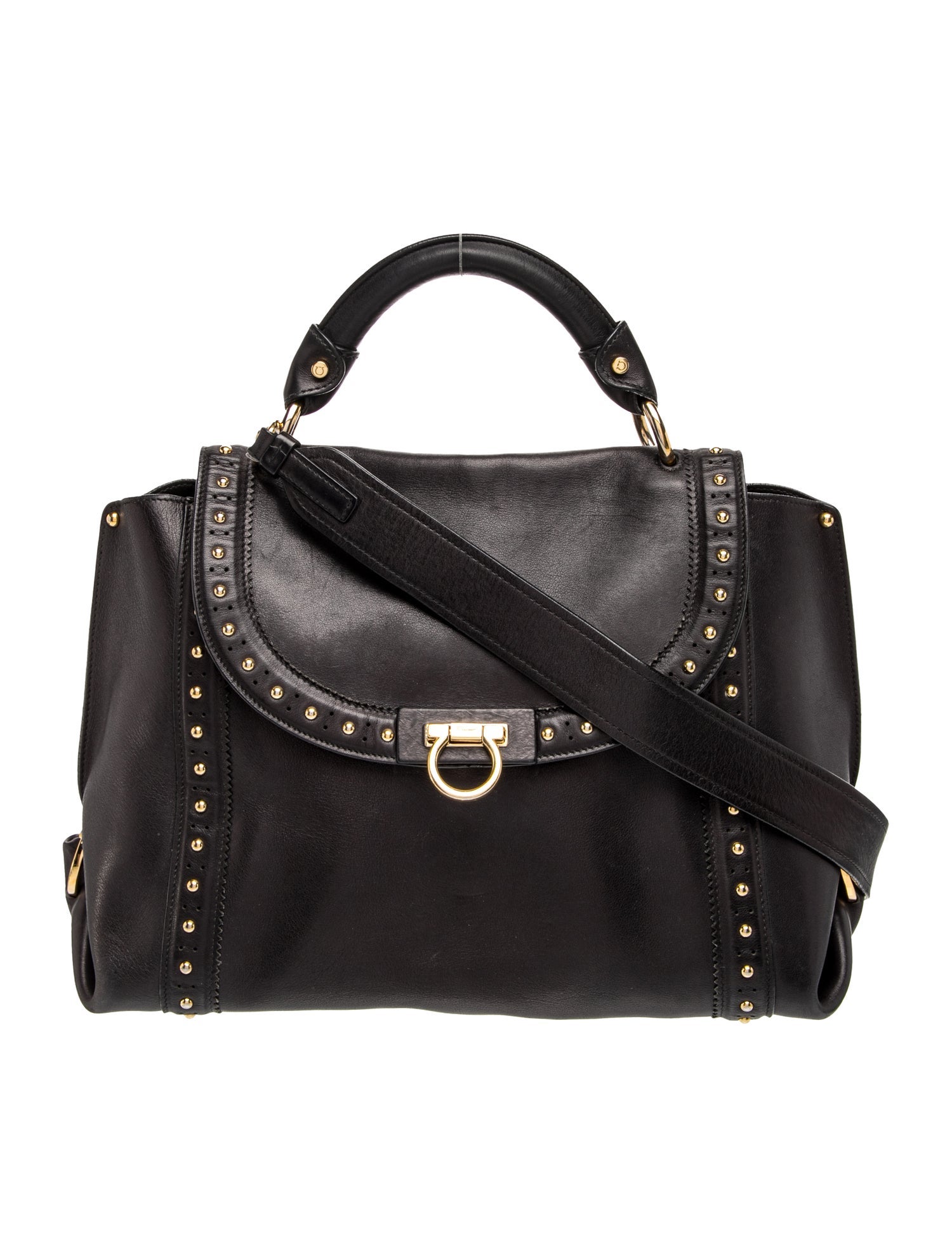 Leather Top Handle Bag