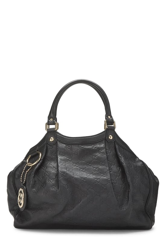 Black Guccissima Sukey Tote