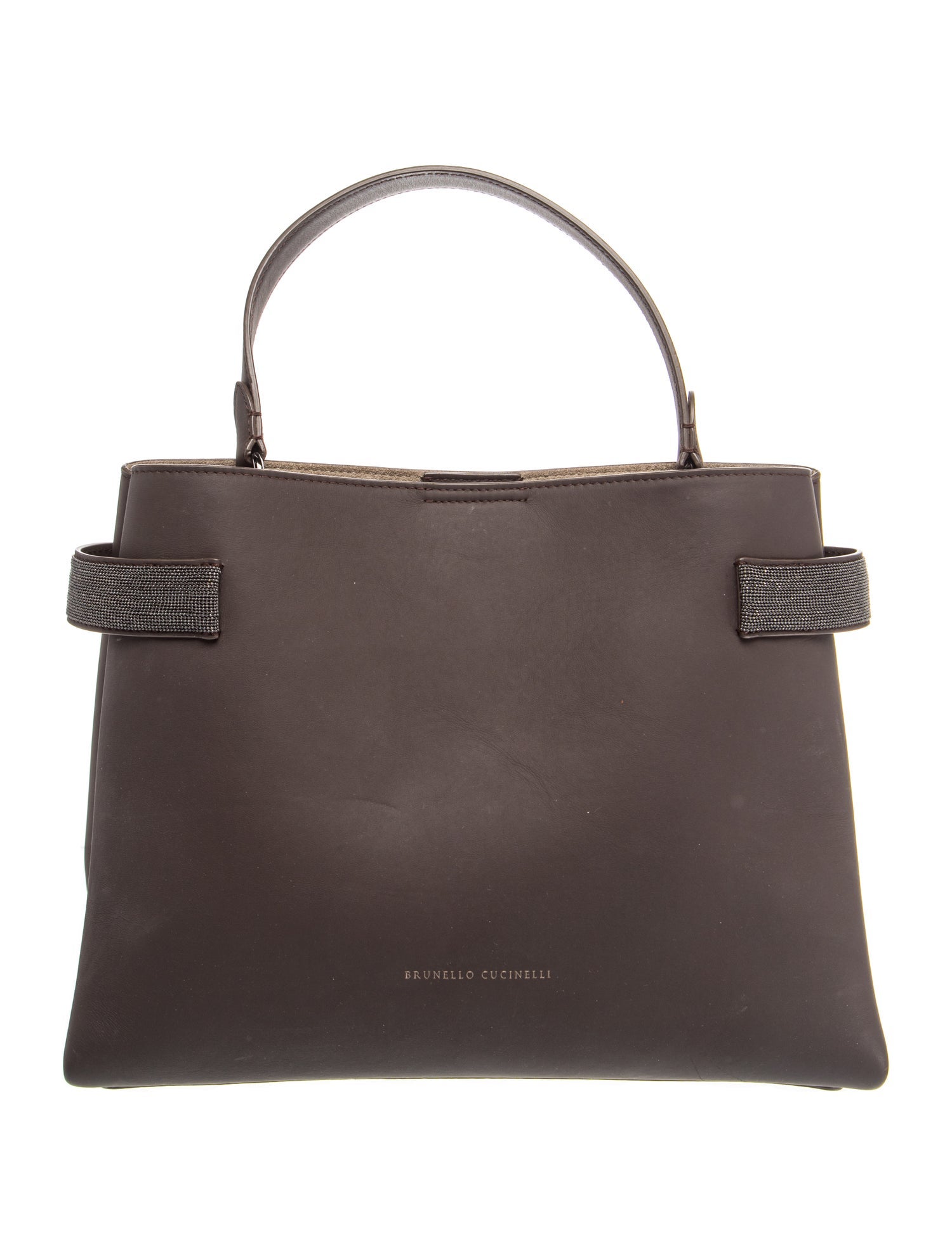 Brunello Cucinelli Leather Top Handle Bag