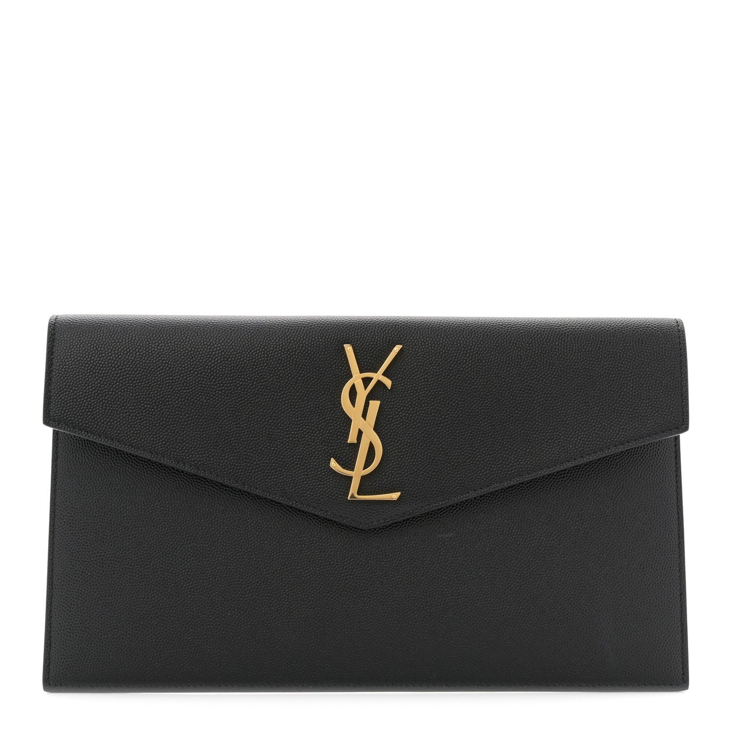Saint Laurent Saint Laurent Grain De Poudre Uptown Pouch Black