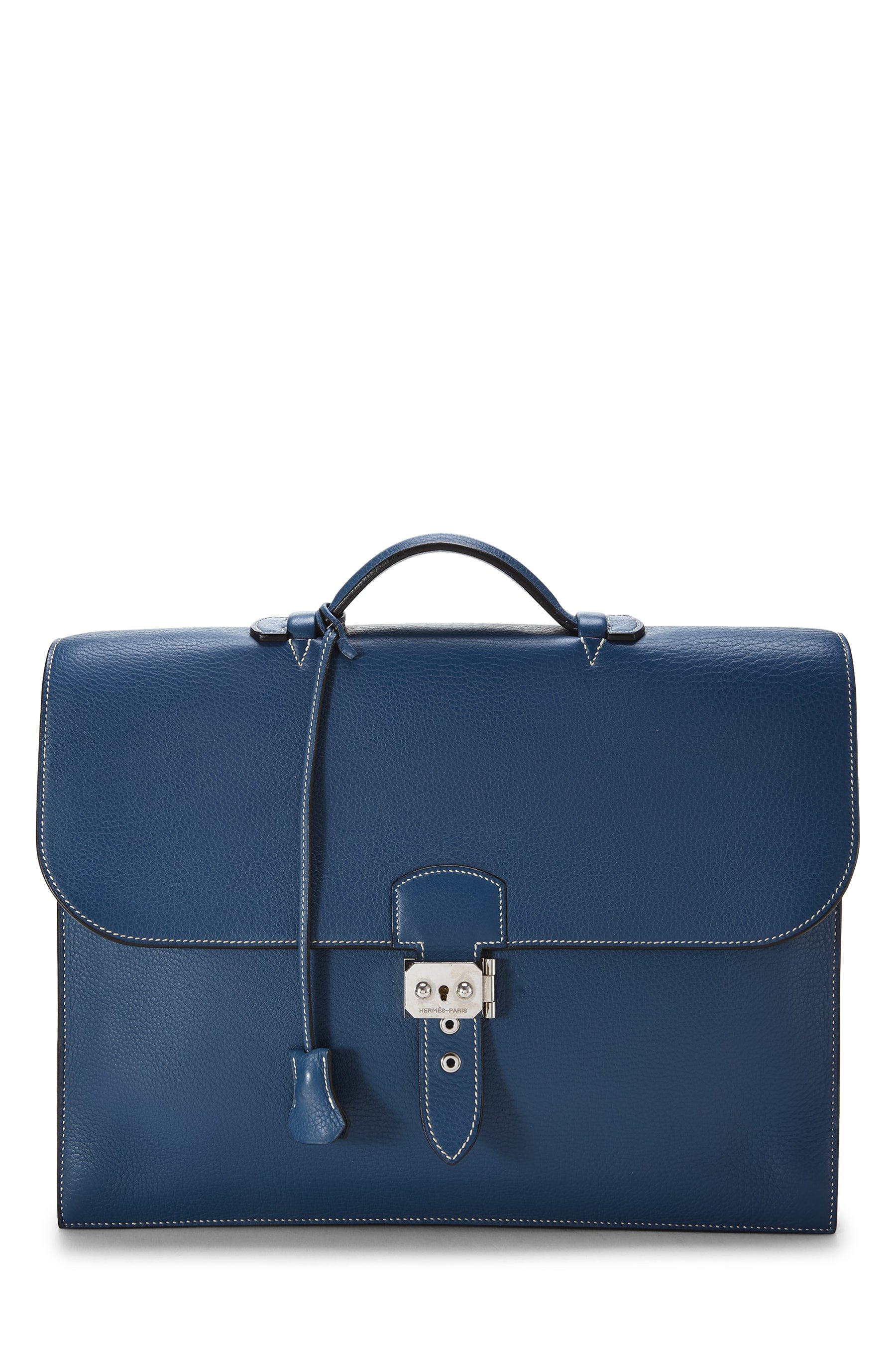 Hermes Blue Thalassa Clemence Sac à Dépêches 38