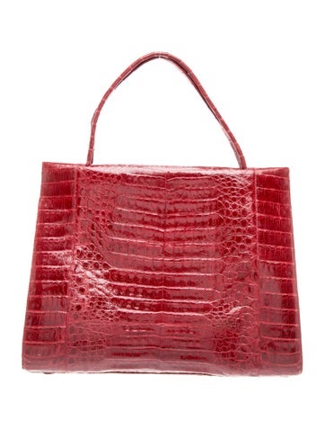 Crocodile Top Handle Bag