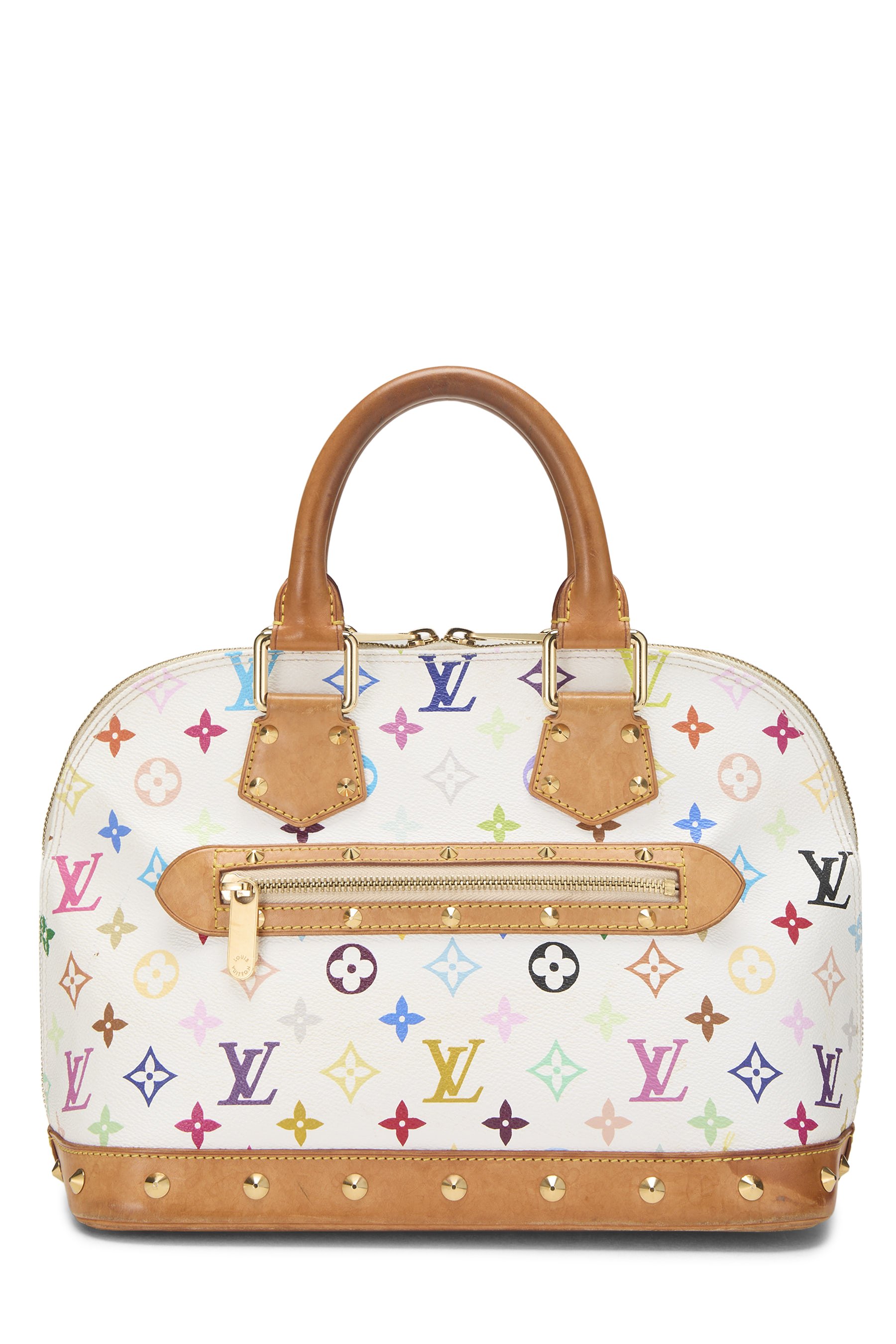 Louis Vuitton Takashi Murakami x Louis Vuitton White Monogram Multicolore Alma PM