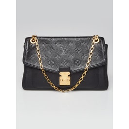 Louis Vuitton Louis Vuitton Black Monogram Empreinte Leather St Germain PM Bag